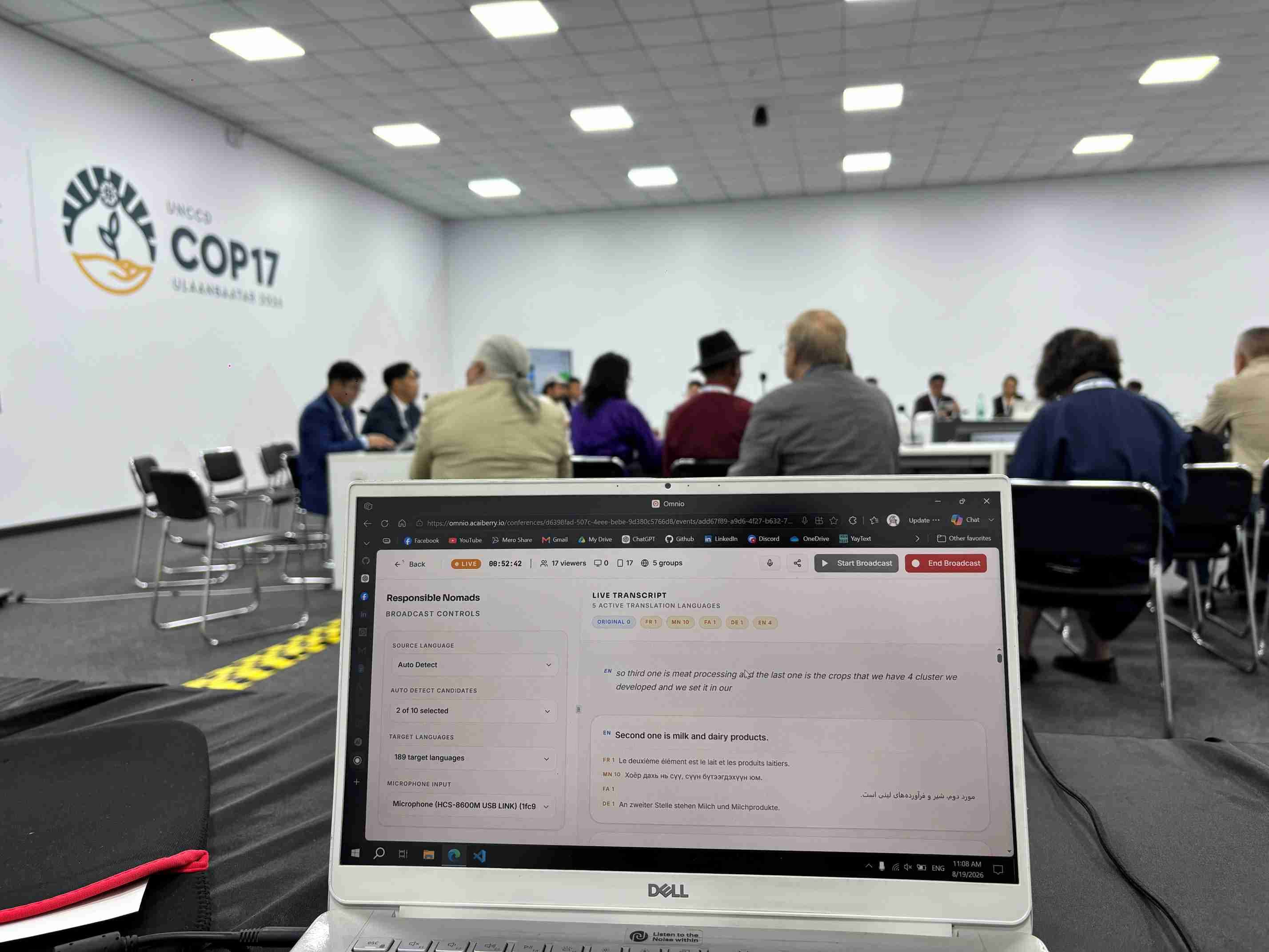 Omnio at a global event